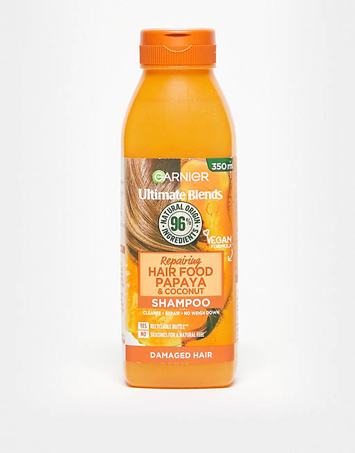 Garnier Ultimate Blends Repairing Hair Food Papaya Shampoo For Damaged Hair 350ml