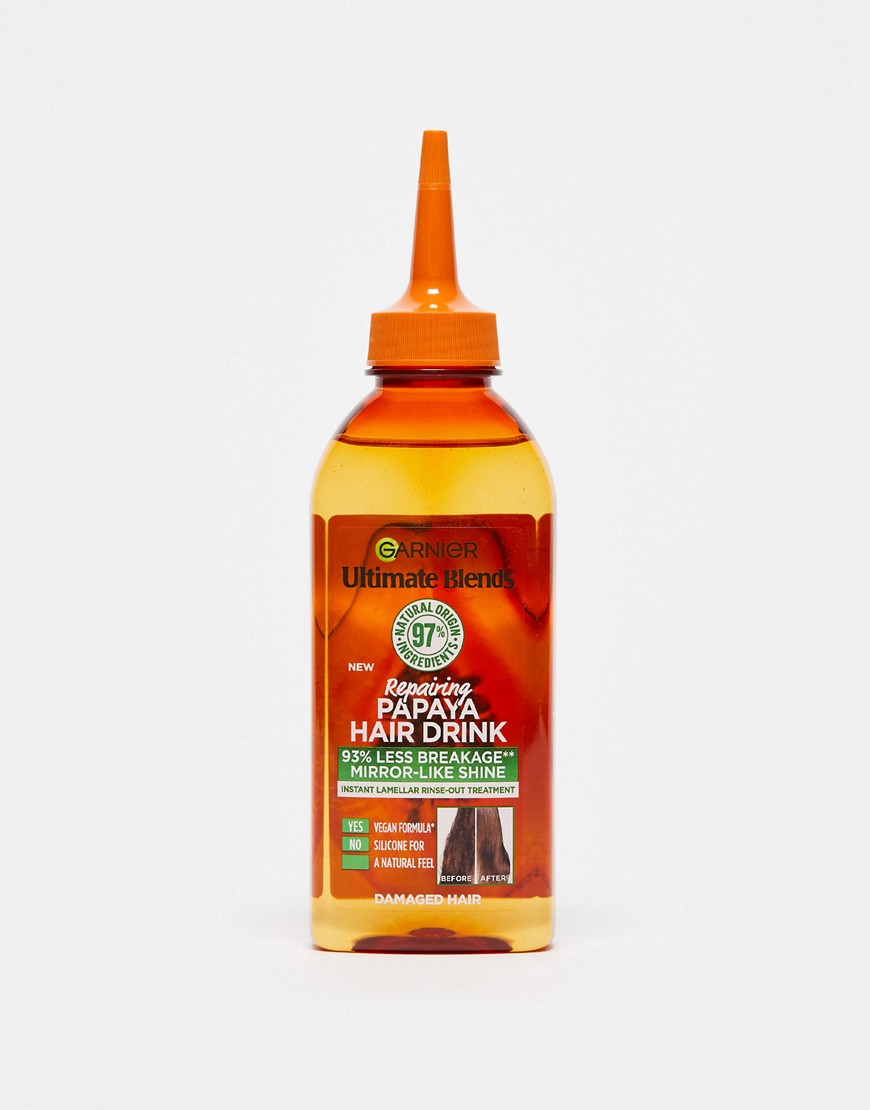 Garnier Ultimate Blends Repairing Papaya Hair Drink Liquid Conditioner for Damaged Hair 200ml-No colour