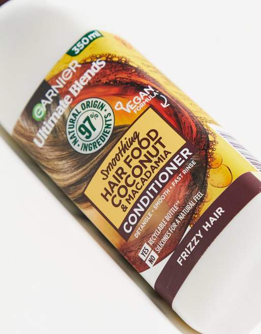 Garnier - Ultimate Blends Smoothing Hair Food Coconut balsam til kruset hår 350 ml, 3 af 4
