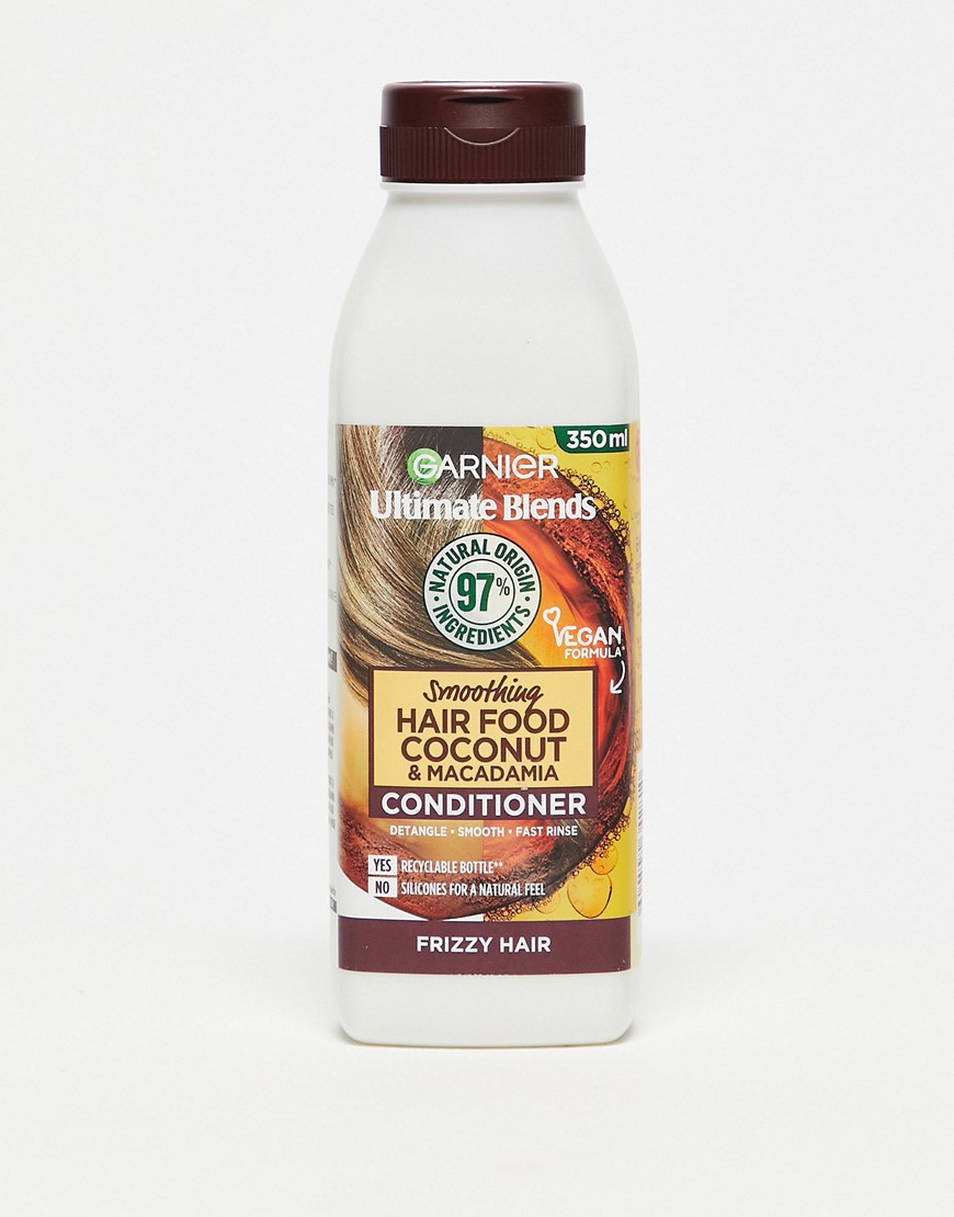Garnier - Ultimate Blends Smoothing Hair Food Coconut Conditioner For Frizzy Hair 350 ml-Zonder kleur