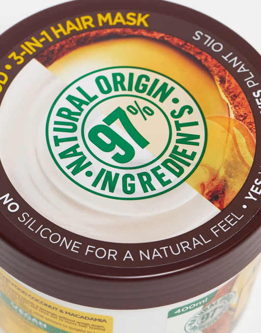 Garnier - Ultimate Blends - Soin à l'huile de coco pour les cheveux - Masque 3-en-1 anti-frisottis - 400 ml, 4 de 4