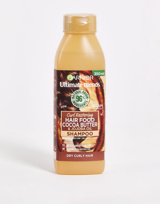 Garnier – Ultimate Blends – Szampon z masłem kakaowym do włosów suchych i kręconych – 350 ml