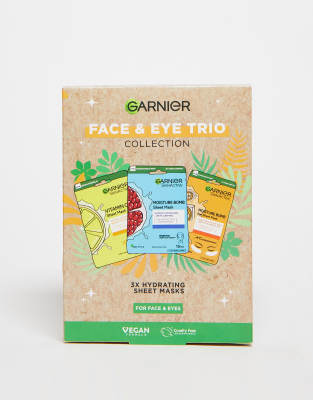 Garnier - Ultimate Face and Eye Trio - Maskenset-Keine Farbe