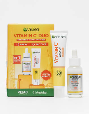 Garnier - Vitamin C Brightening Routine - Hautpflege-Set mit LSF 50+-Keine Farbe