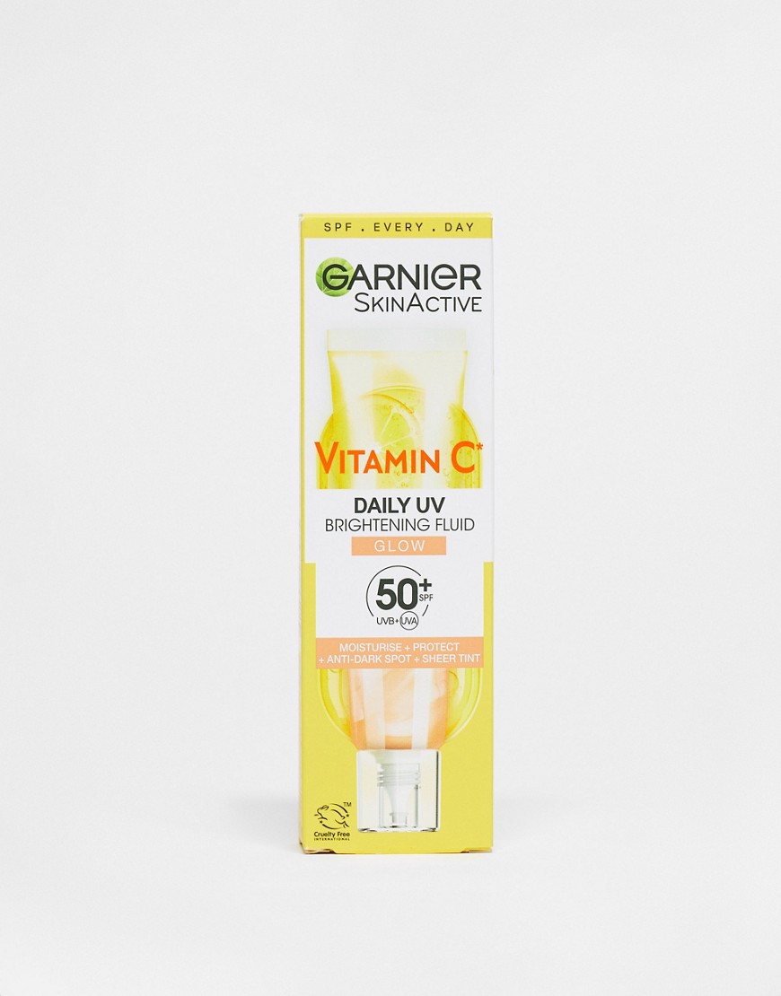 Garnier Vitamin C Daily UV Brightening Fluid Sheer Glow, SPF50+, 50ml-No colour