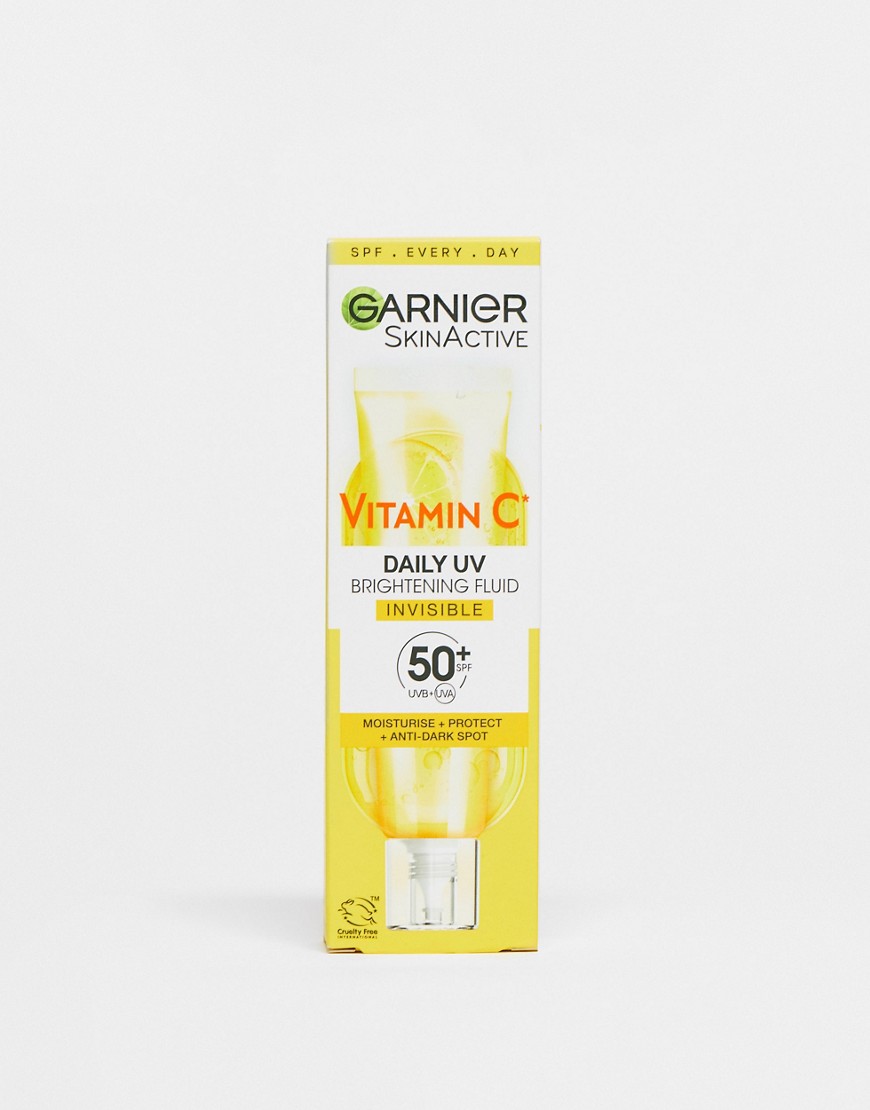 Garnier Vitamin C Daily UV, Invisible Brightening Fluid, SPF50, 50ml-No colour