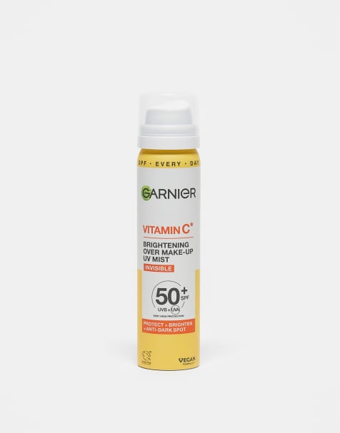 Garnier – Vitamin C – Rozświetlająca mgiełka na makijaż, z filtrem UV SPF50+, 75 ml - view 1