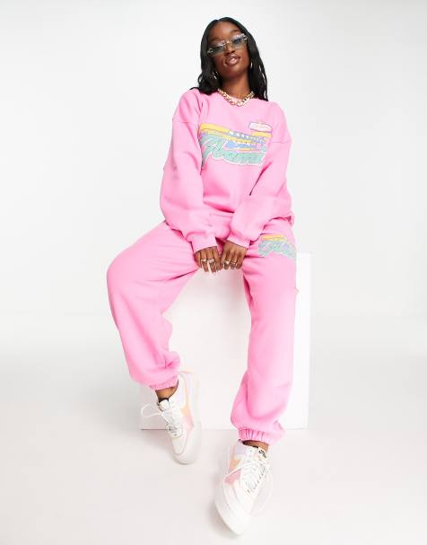 Pink on sale jogger sweatsuit