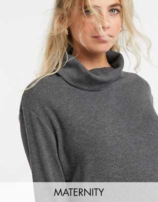 dark grey roll neck
