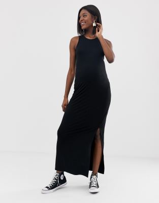 robe longue avec fente sur le cote