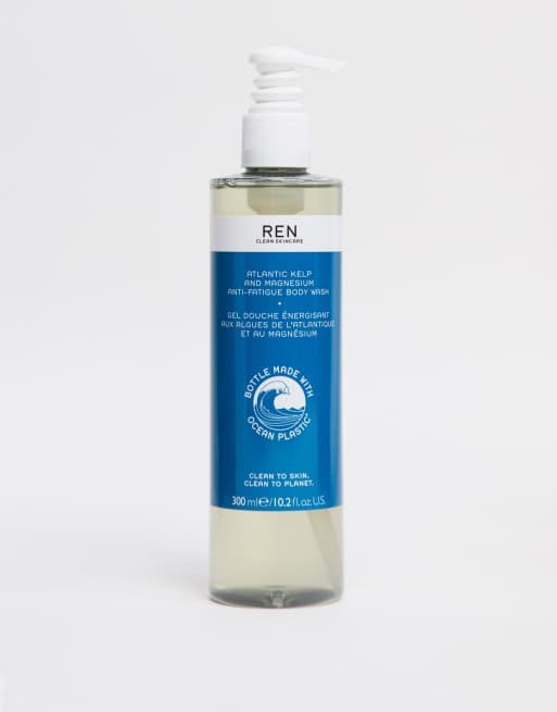 Gel corporal de 300 ml Atlantic Kelp Ocean Plastic de REN