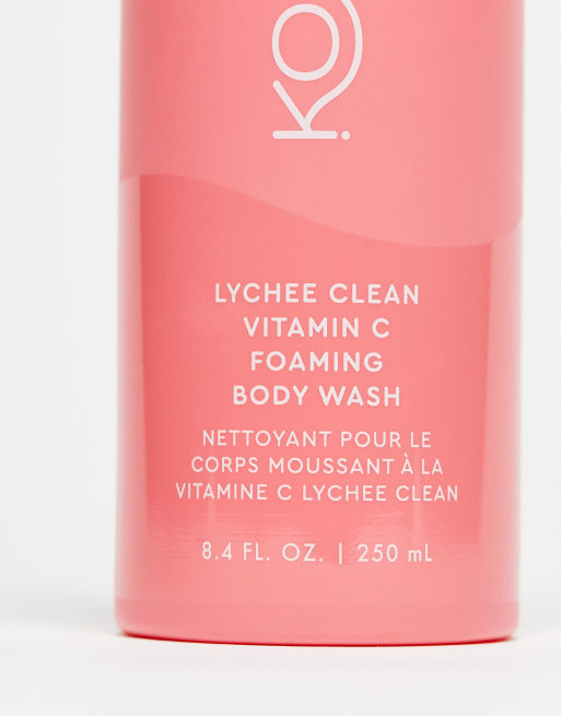 Gel corporal espumoso con lichi y vitamina C Lychee Clean de 250 ml de Kopari, 4 de 4