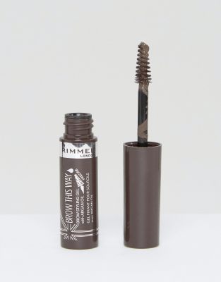 фото Гель для бровей с аргановым маслом rimmel brow this way-очистить rimmel london