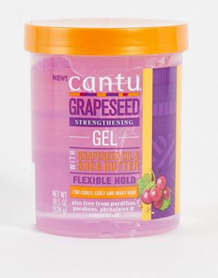фото Гель для укладки волос с маслом виноградных косточек cantu, 524 г-бесцветный