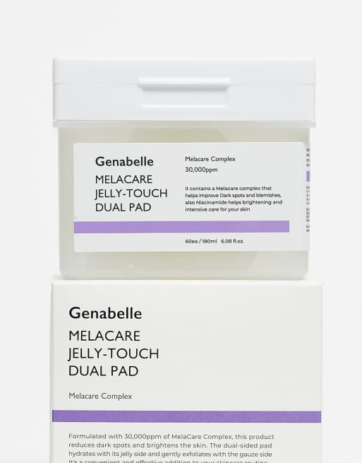 Genabelle - Melacare Jelly Touch Dual Pad - Confezione da 60 dischetti double-face con tonico, 2 di 4