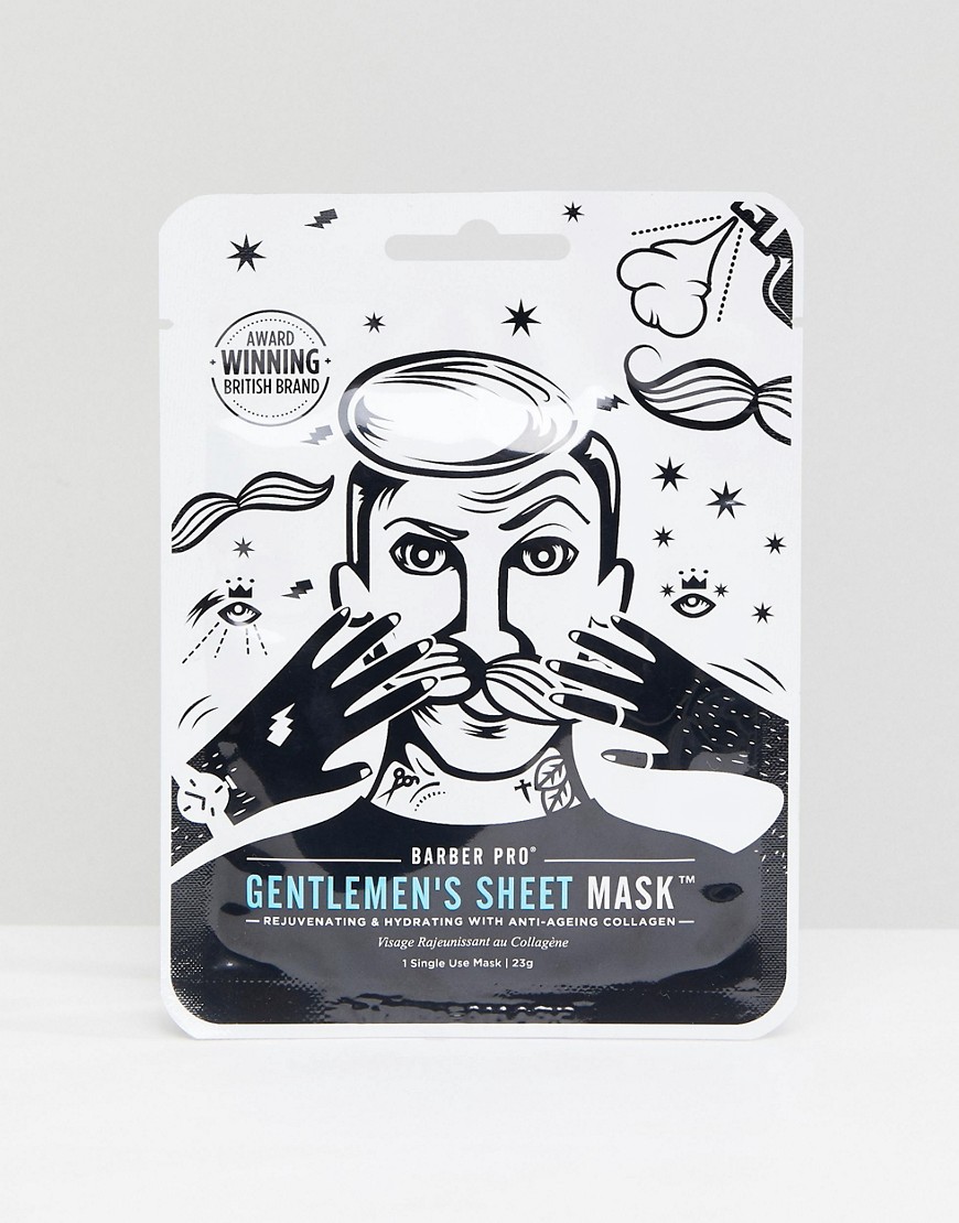 Gentlemen's Sheet Mask fra Barber Pro-Ingen farve