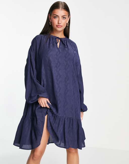 Gestuz Nath mini smock dress in blue | ASOS