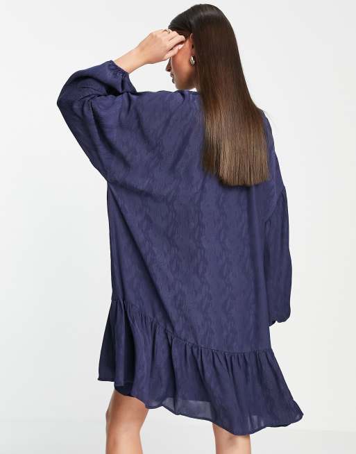 Gestuz Nath mini smock dress in blue | ASOS
