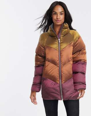 ombre puffer coat