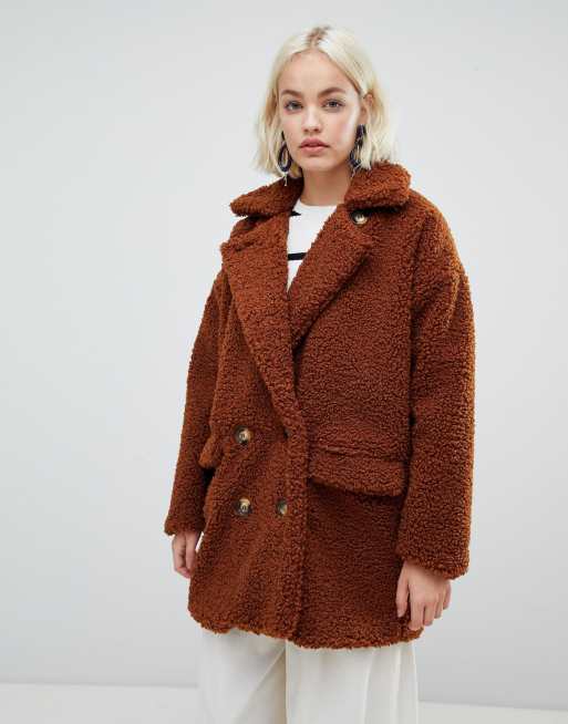 Asos teddy clearance bear coat