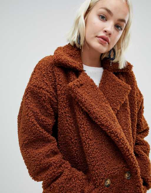 Gestuz teddy bear coat ASOS