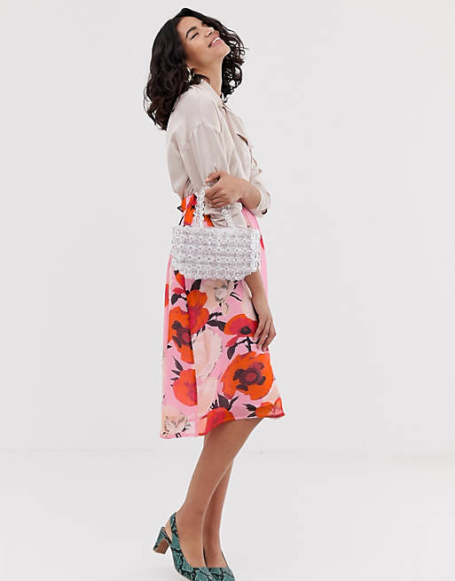 Gestuz Violetta floral print midi skirt
