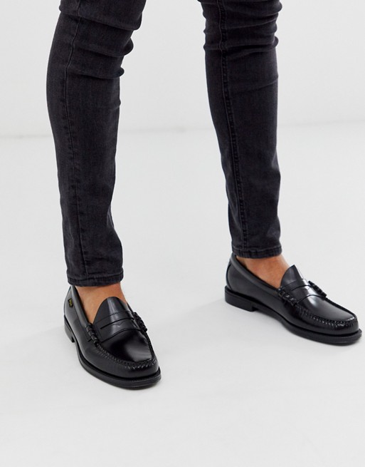 G.H. Bass easy weejuns larson penny leather loafers in black