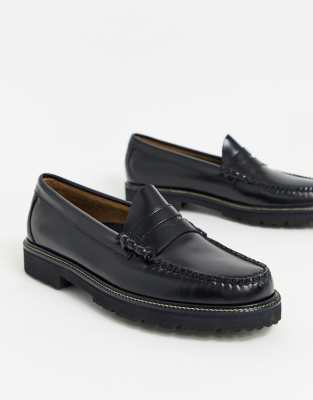 bass black loafers