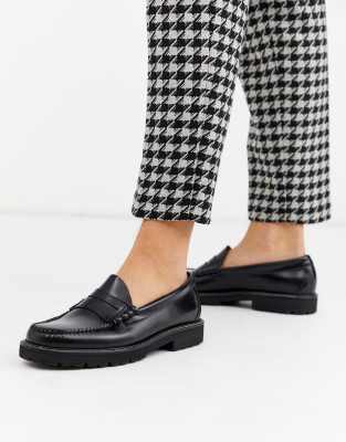 bass black loafers