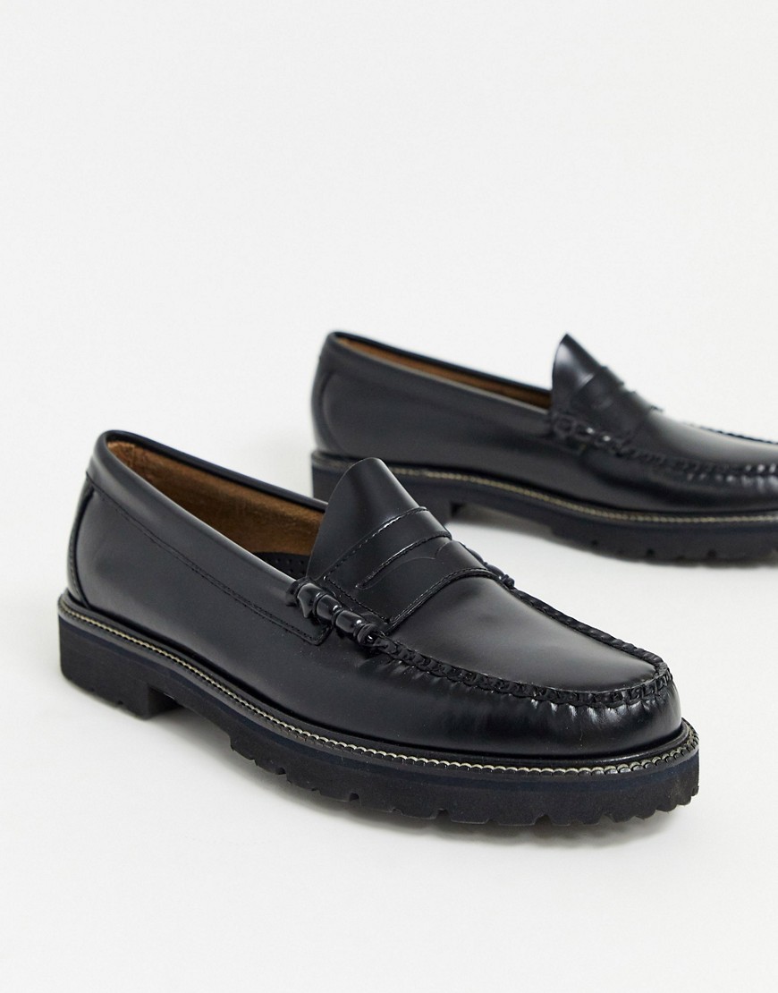 G.H. Bass - Easy weejun 90 - Sorte chunky loafers