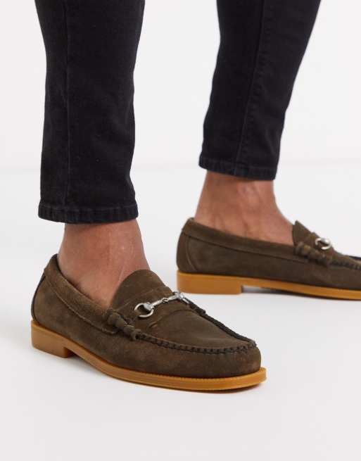 Gh bass cheap suede loafers