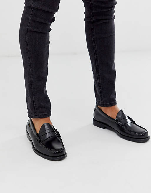 G.H. Bass easy weejuns larson penny leather loafers in black | ASOS