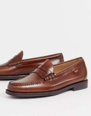 bass weejuns brown loafers