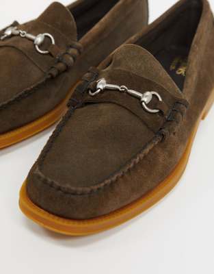 bass weejuns suede loafers