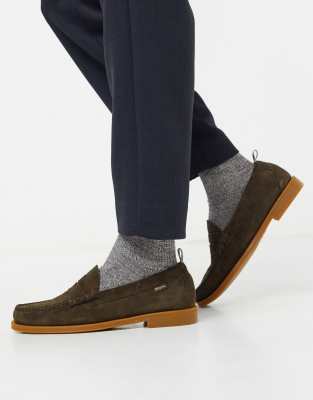 gh bass suede loafers