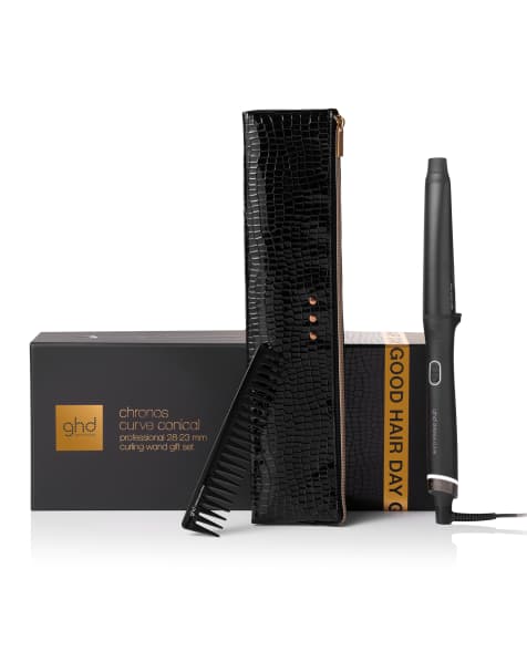 ghd Conical Wand Gift Set with Detangling Comb & Bag - Limited Edition - view 1
