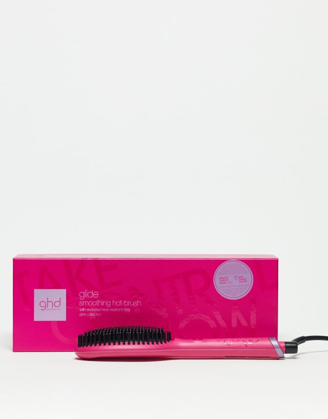 ghd Glide Smoothing Hot Brush - Limited Edition Orchid Pink Save 19%