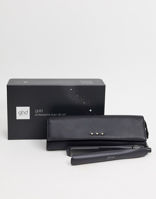 ghd gold gift set with paddle brush and heat resistant bag UK Plug (worth over £170)