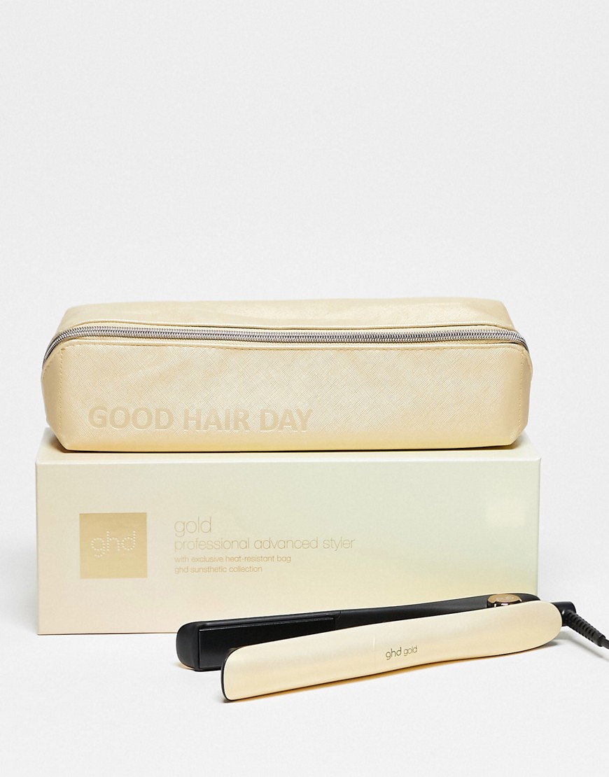 Gold Styler- 1" Flat Iron Limited Edition Hair Straightener - Sun-Kissed Gold-No color