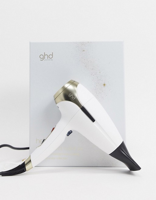ghd helios hair dryer in stylish white UK Plug