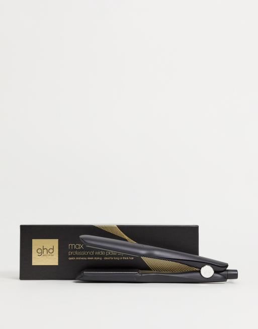 Wide plate ceramic outlet hair straighteners