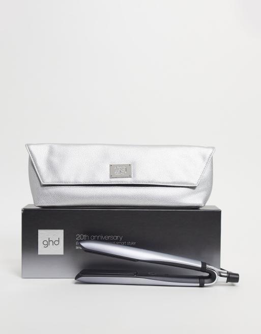 ghd platinum hair straightener 20th anniversary edition in metallic chrome