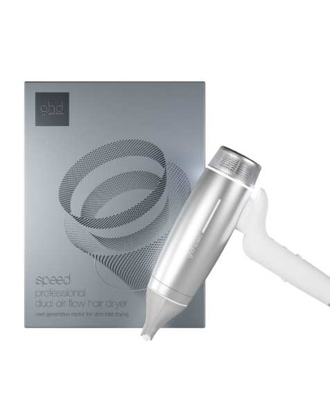 ghd Speed Hairdryer Silver White - view 1