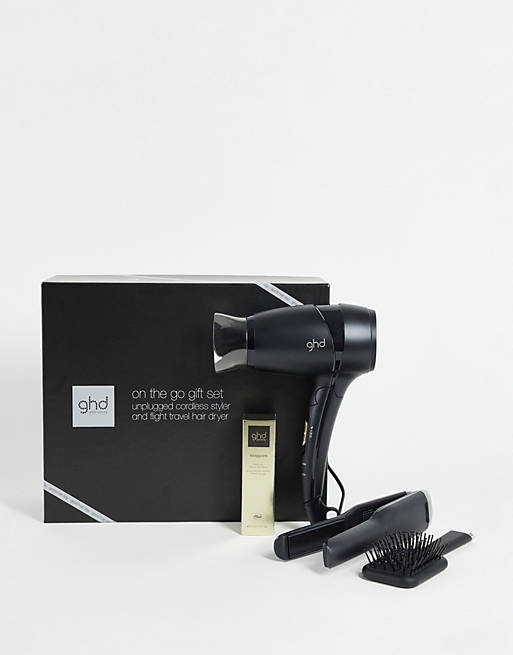 ghd Unplugged & Flight Gift Set - Cordless Hair Straightener & Travel Hair  Dryer (save 11%) | ASOS