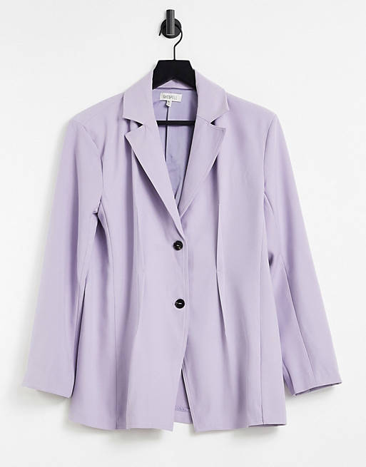 Ghospell blazer in lilac co-ord