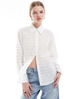 Ghospell - Chemise texturée - Ivoire