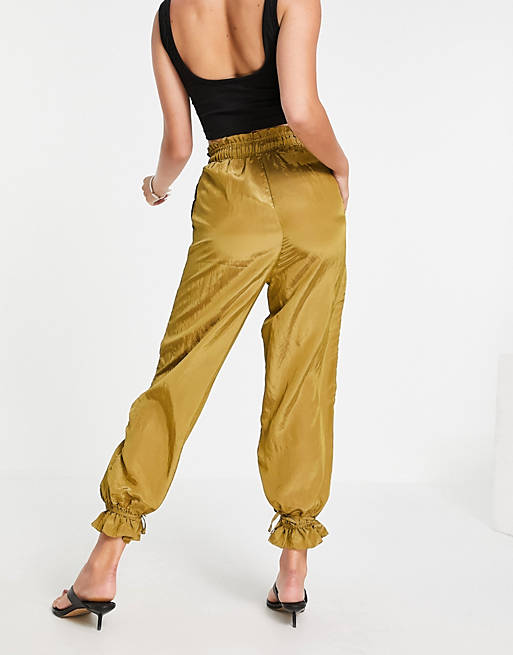  Ghospell Chronical drawstring trousers in camel 