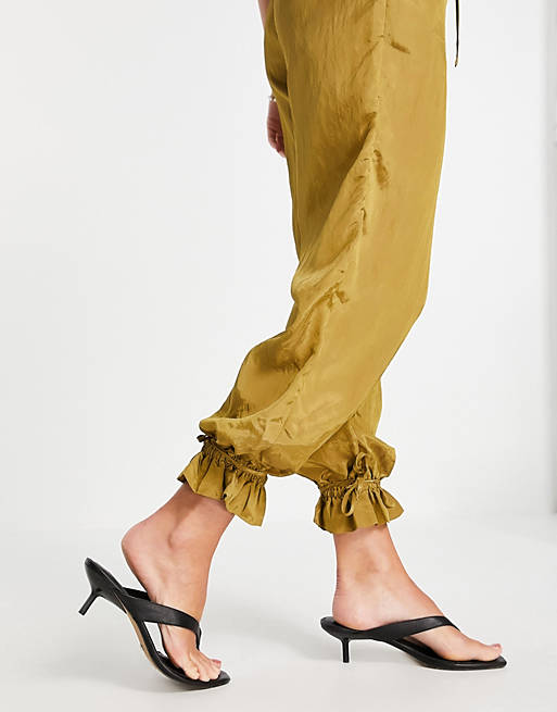  Ghospell Chronical drawstring trousers in camel 