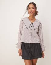 Y.A.S eyelet long sleeve shirt in white | ASOS