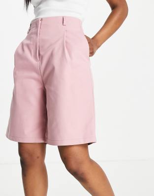 Ghospell longline bermuda shorts in powdered pink co-ord - ASOS Price Checker
